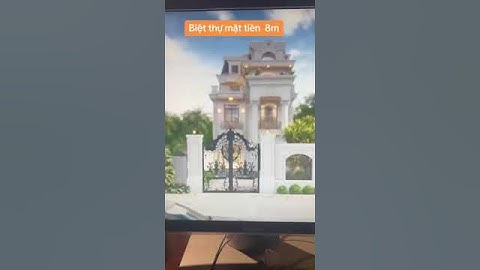 thiết kế biệt thự tân cổ điển mặt tiền 8m