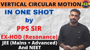 Vertical Circular Motion(VCM)||Tricks & Concept||IIT-JEE|NEET|PHYSICS||PPS Sir (EX-HOD Resonance)