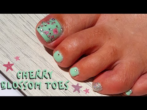 Summer nails, Cherry blossom toes!!