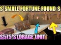 SMALL FORTUNE FOUND! Inside 10 year old $575 abandoned storage unit covered in dust