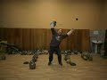 Гиря 85 кг: подъем Снука / Laine Snook's lift (85 kg kettlebell)