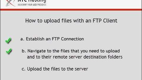 Uploading files with Filezilla FTP client