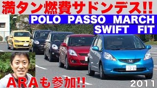 どれが一番たくさん走れるか!? 満タン燃費サドンデス!!【Best MOTORing】2011