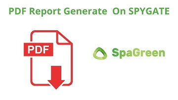 How To Generate PDF Reports On SPYGATE | SpaGreen Creative