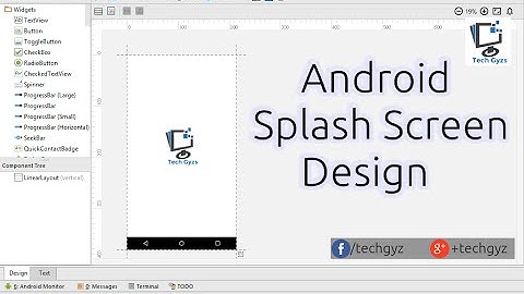 Designing Android Splash Screen in simple way