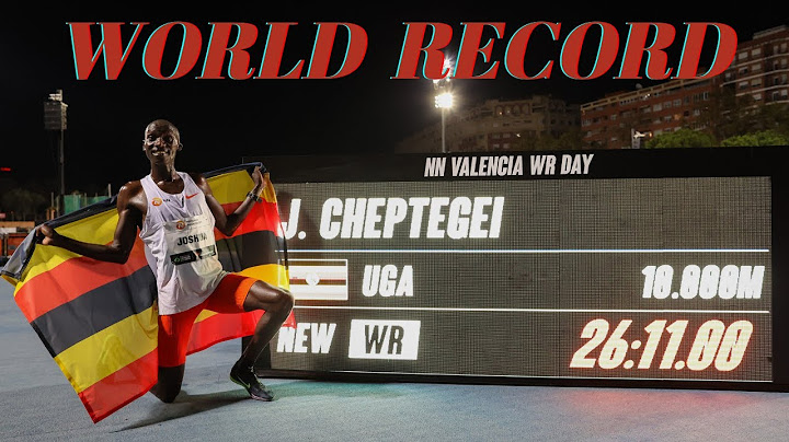 26:11.00 | Joshua Cheptegei (Uganda) breaks 10,000m World Record | NN Valencia World Record Day 2020