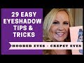 Makeup Tips & Hacks For Hooded Eyes or Crepey Aging Eyes | Age 50 Mature Beauty