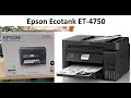 Epson Ecotank ET-4750 Erstinitialisierung und Inbetriebnahme