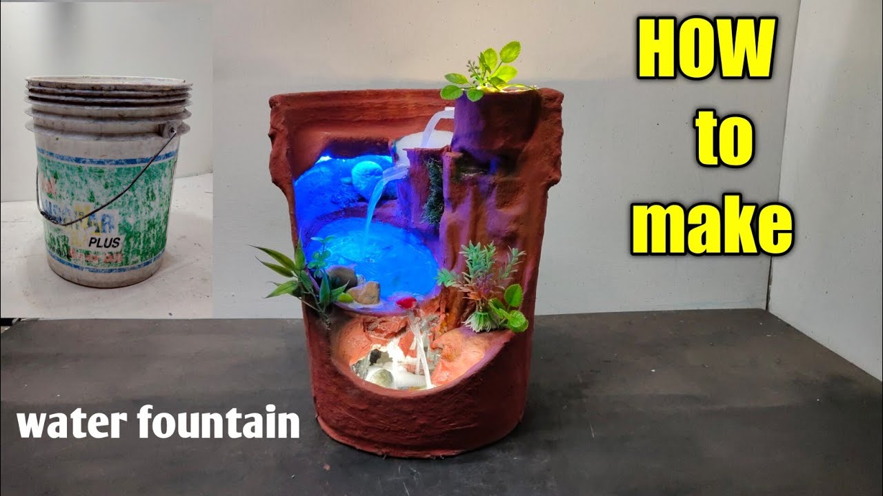 How to reuse buckethow to make water fountain at home Best out of