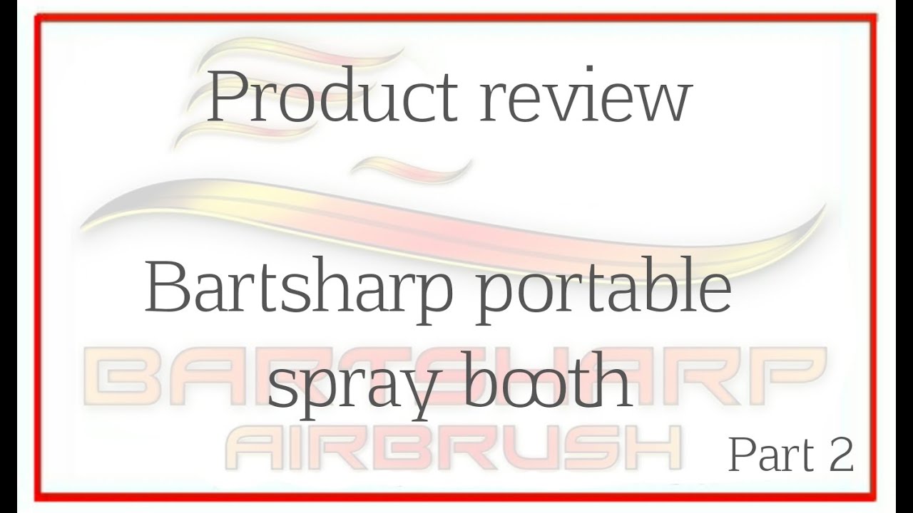 Part 2 Demo And Review Portable Airbrush Spray Booth Kit With 3 LED Light Strips Review