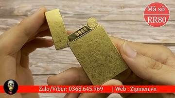 Bật lửa Zorro | Zorro 552 brass đồng khối siêu bền âm siêu hay