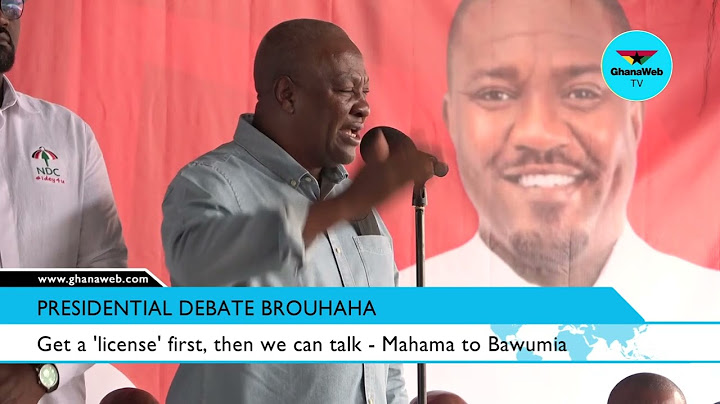 John Mahama replies Bawumia's call for a presidential debate