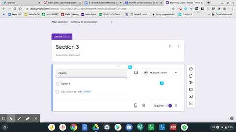 Branching Logic in Google Forms