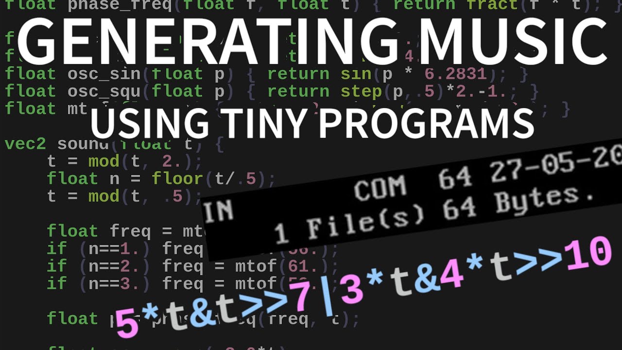 Generating music using tiny programs [2023 NE Synth Fest] - YouTube