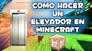 COMO HACER UN ELEVADOR EN MINECRAFT 1.2  | CON COMANDOS | 100% FUNCIONAL