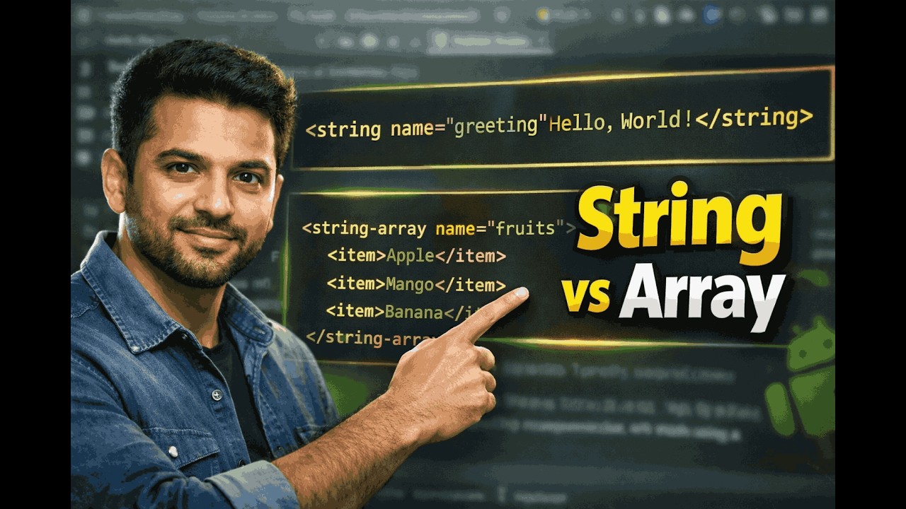 Android String & String Array Resources in Hindi | Step-by-Step ...