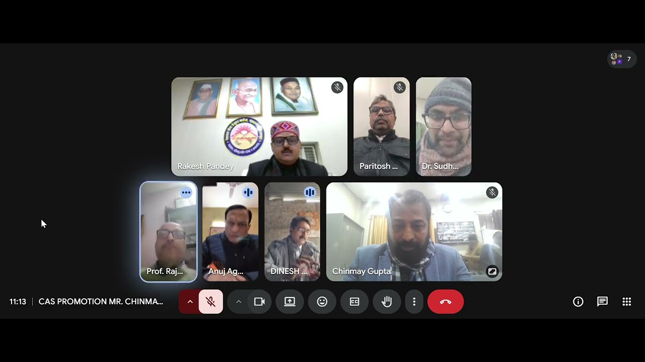 Promotion of Sri Chinmay Gupta, National P. G. College Barhalganj Gorakhpur through Samarth Portal.