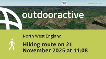 Hiking route on 21 November 2025 at 11:08