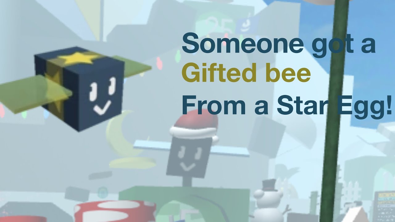 Someone Got a Gifted Basic bee from a star egg! Roblox Bee swarm YouTube