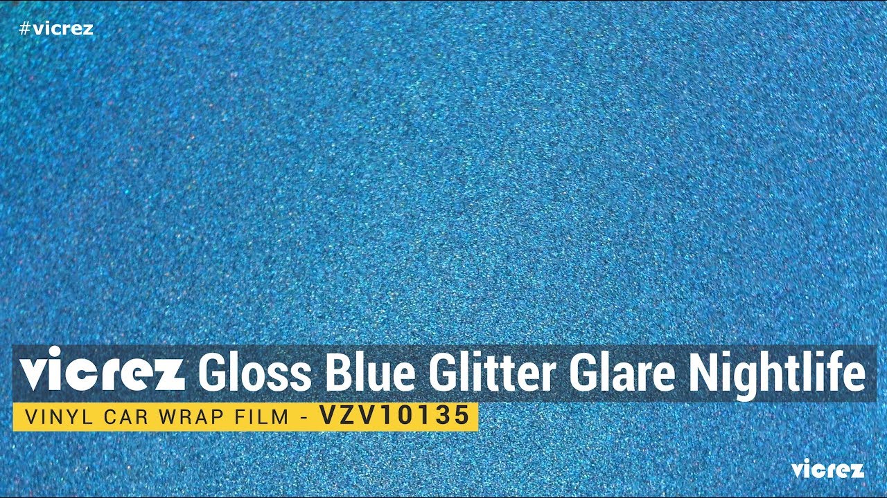 Vicrez Vinyl Car Wrap Film vzv10819 Geometric Greyscale Blue Cracked Glass Pattern
