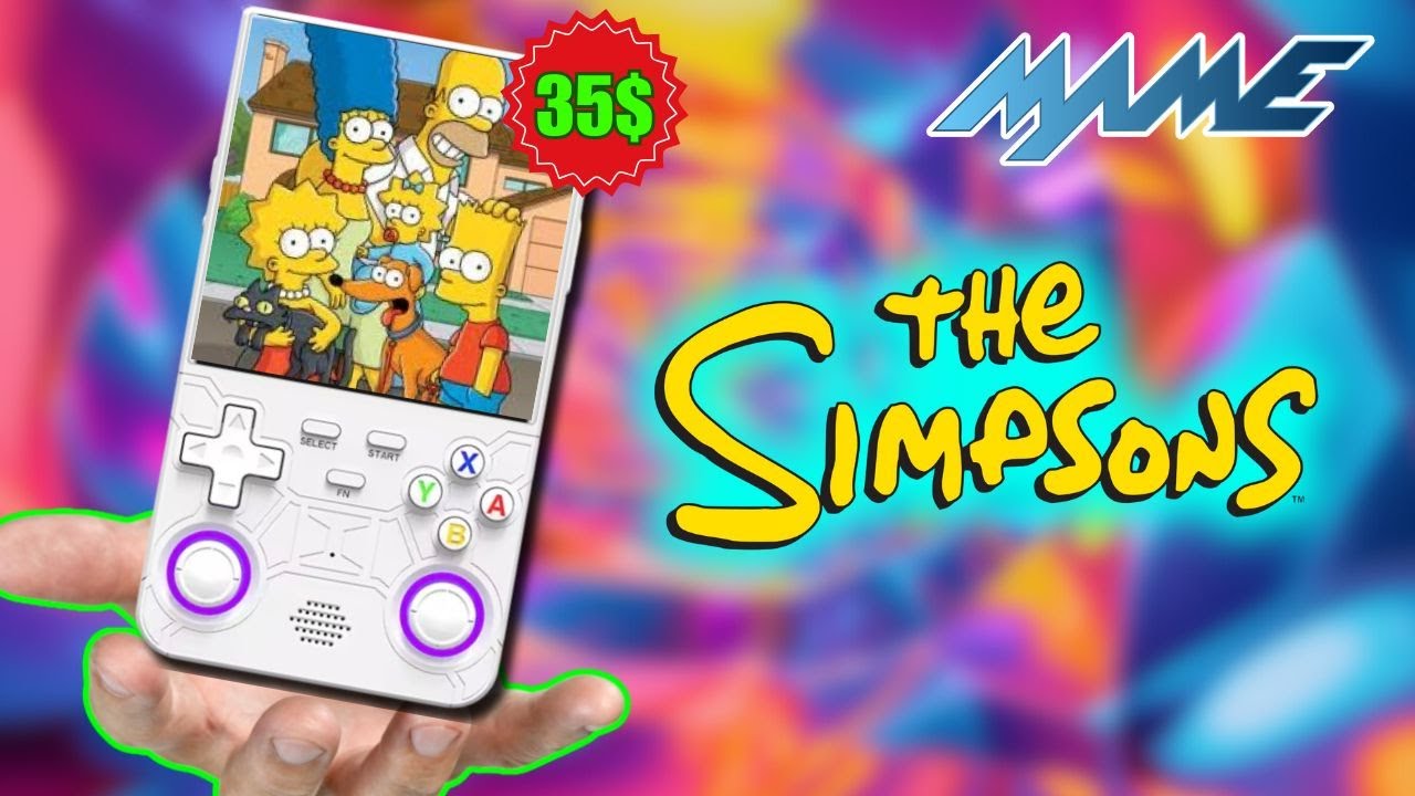The Simpsons On This 35$ Gaming Console! | R36 Ultra Gameplay 2025