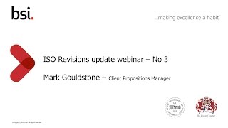 ISO Revisions webinar on Leadership