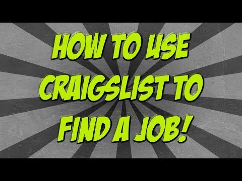 How To Use Craigslist To Find A Job