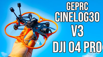 DJI O4 Pro Light and Efficient 3" Cinewhoop! 🚀 GEPRC Cinelog 30 V3 Review