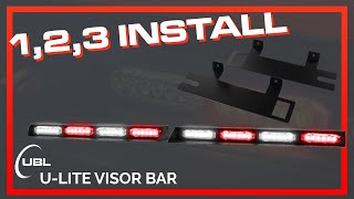 How To Install A Ubl U-Lite Visor Light 3-Step Tutorial