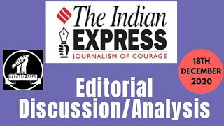 18th December 2020  Gargi  Classes Indian Express Editorial Analysisdiscussion