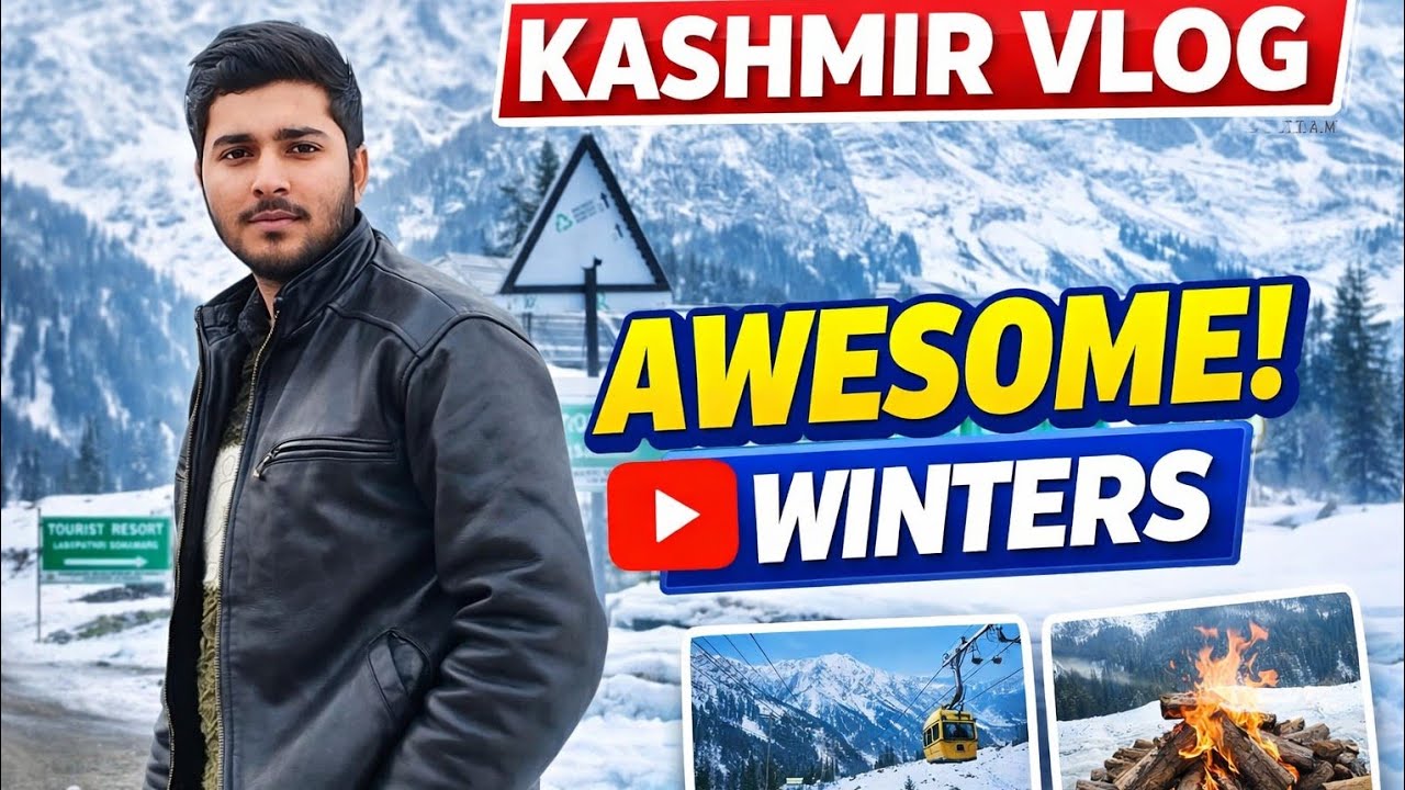 KASHMIR VLOG ❄️ Snow fall , Mountains Real Beauty 😍 PART- 1