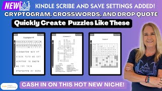 🚀 New Features in Our Cryptogram, Crossword, and Drop Quote Puzzle Tools! 🚀