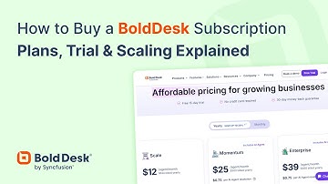 How to Buy a BoldDesk Subscription | Plans, Trial & Scaling Explained
