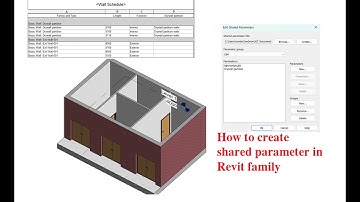How to create shared parameter in Revit family-  Revit Tutorial
