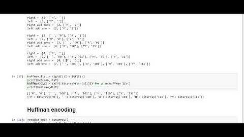 Huffman code in Python