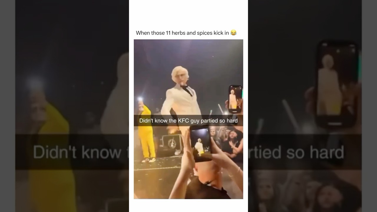 KFC guy parties hard 😂 