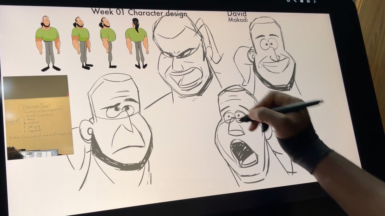 DRAWING CHARACTER EXPRESSIONS - YouTube