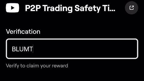 P2P Trading Safety Tips Blum Code | Blum Code P2P Trading Safety Tips | Blum YoutubeVideo Code