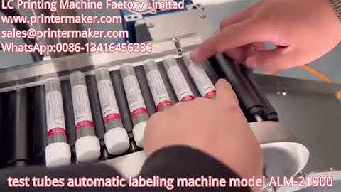 test tubes automatic labeling machine model ALM-21900