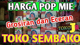 Harga Pop Mie di Toko Sembako Grosiran dan eceran || Toko JB