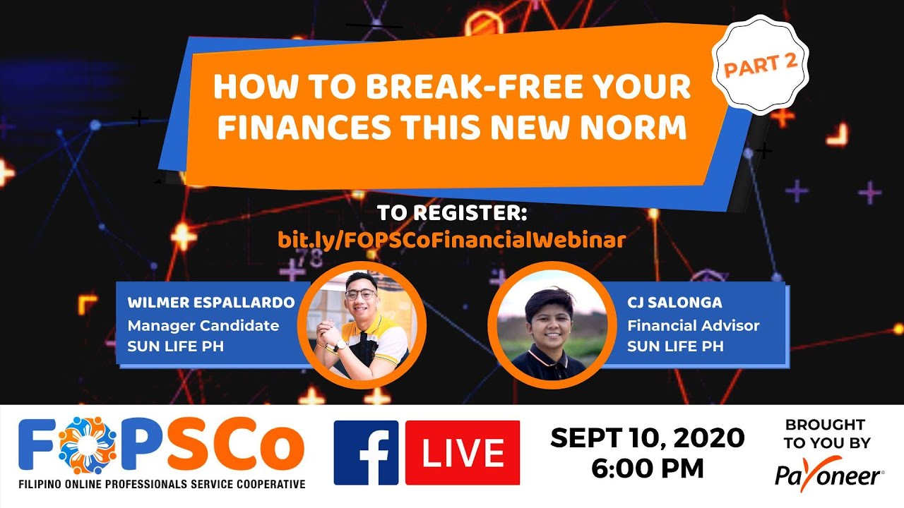 How to Break-Free your Finances this New Norm - Part 2 | FOPSCo Academy