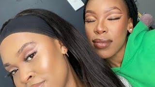 Trying Out A New Eyeshadow Look With My Friend South African Youtuber 