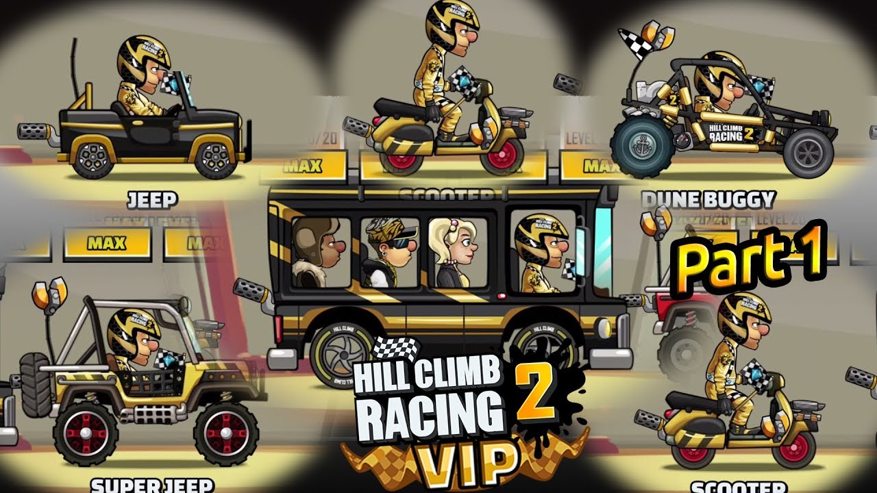 Hill Climb Racing 2 - ALL VEHICLES UNLOCKED and FULLY UPGRADED