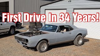 Will This 1967 Camaro Run & Drive Again After Sitting For 34 Years? "Budget Muscle Car Build Part 2"