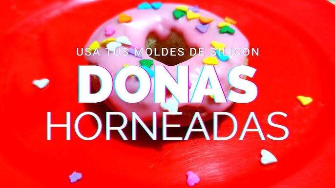 Molde 6 cavidades Donuts Silicona Silikomart