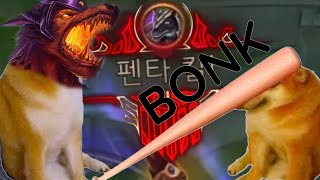 URF Nasus Bonking Spree Penta - Best of LoL Stream Highlights (Translated)