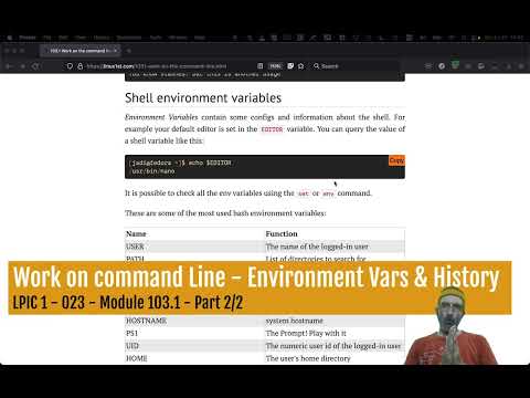 Work on the command line; Environment Variables and Path