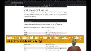 Work on the command line; Environment Variables and Path