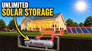 This $90 PROPANE TANK Stores SOLAR Power For 30 YEARS — NO BATTERIES NEEDED!!