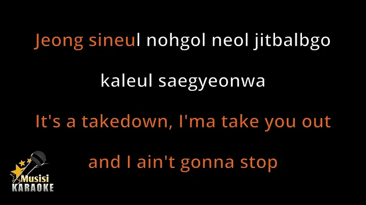 Takedown K-pop demon hunters(karaoke songs with lyrics-original key)